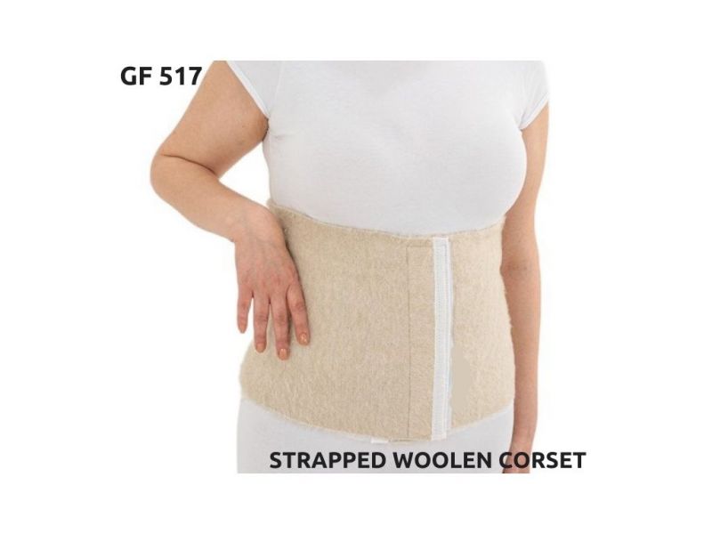 STRAPPED WOOLEN CORSET